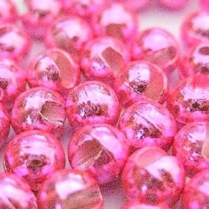 Hanak Tungsten Bead Slotted Metallic Pink 4 mm